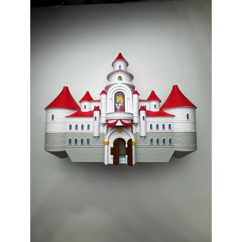 Nintendo Super Mario Princess Peach Castle Playset Mushroom Kingdom Fold Out Toy